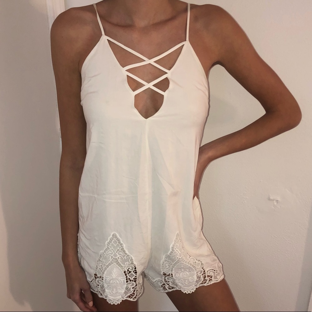 Forever 21 white romper